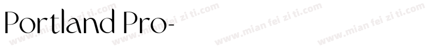 Portland Pro字体转换